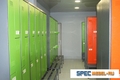 Шкафы повышенной вместимости с Г образными дверями Z422L в фитнес клубе